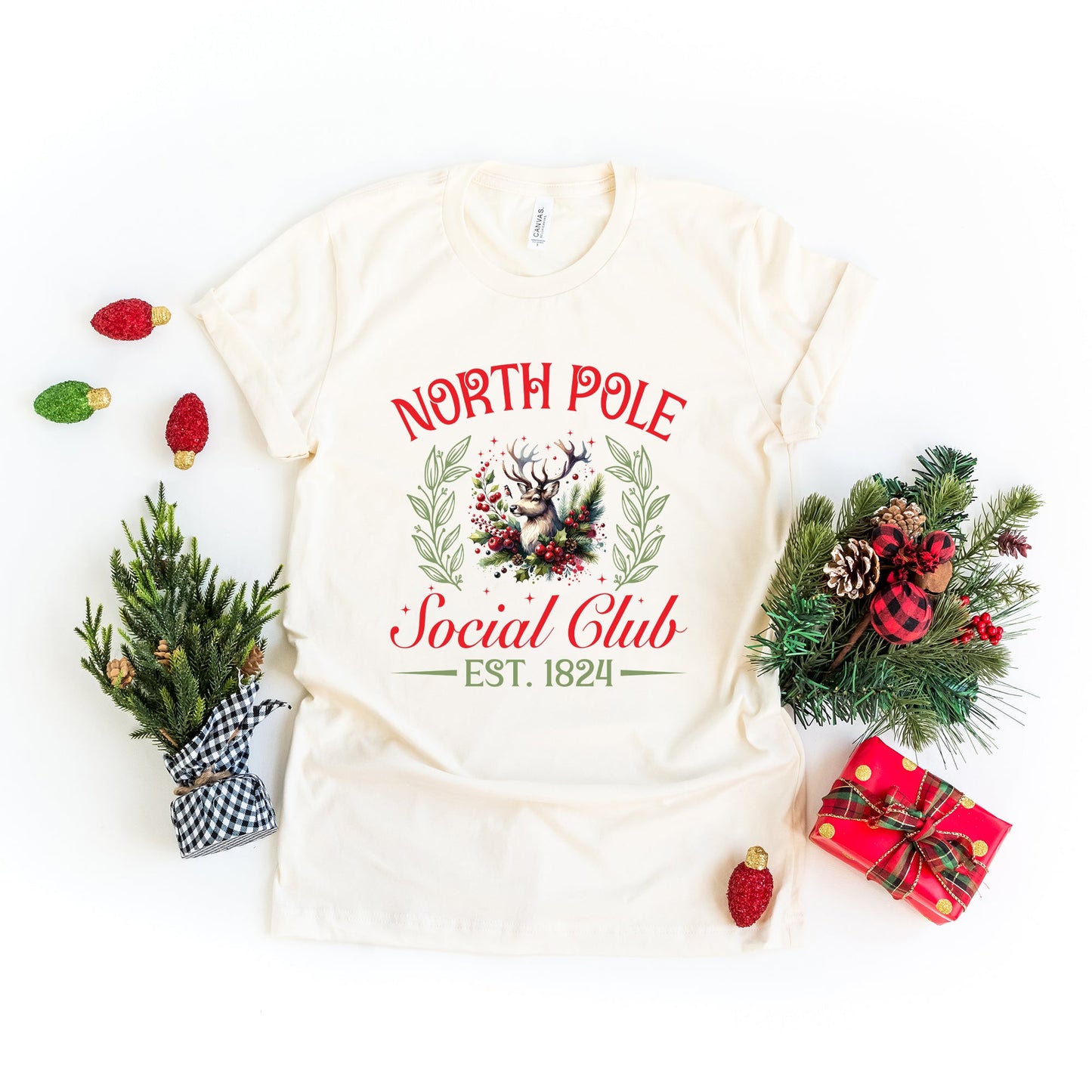 North Pole Social Club Reindeer | DTF Transfer