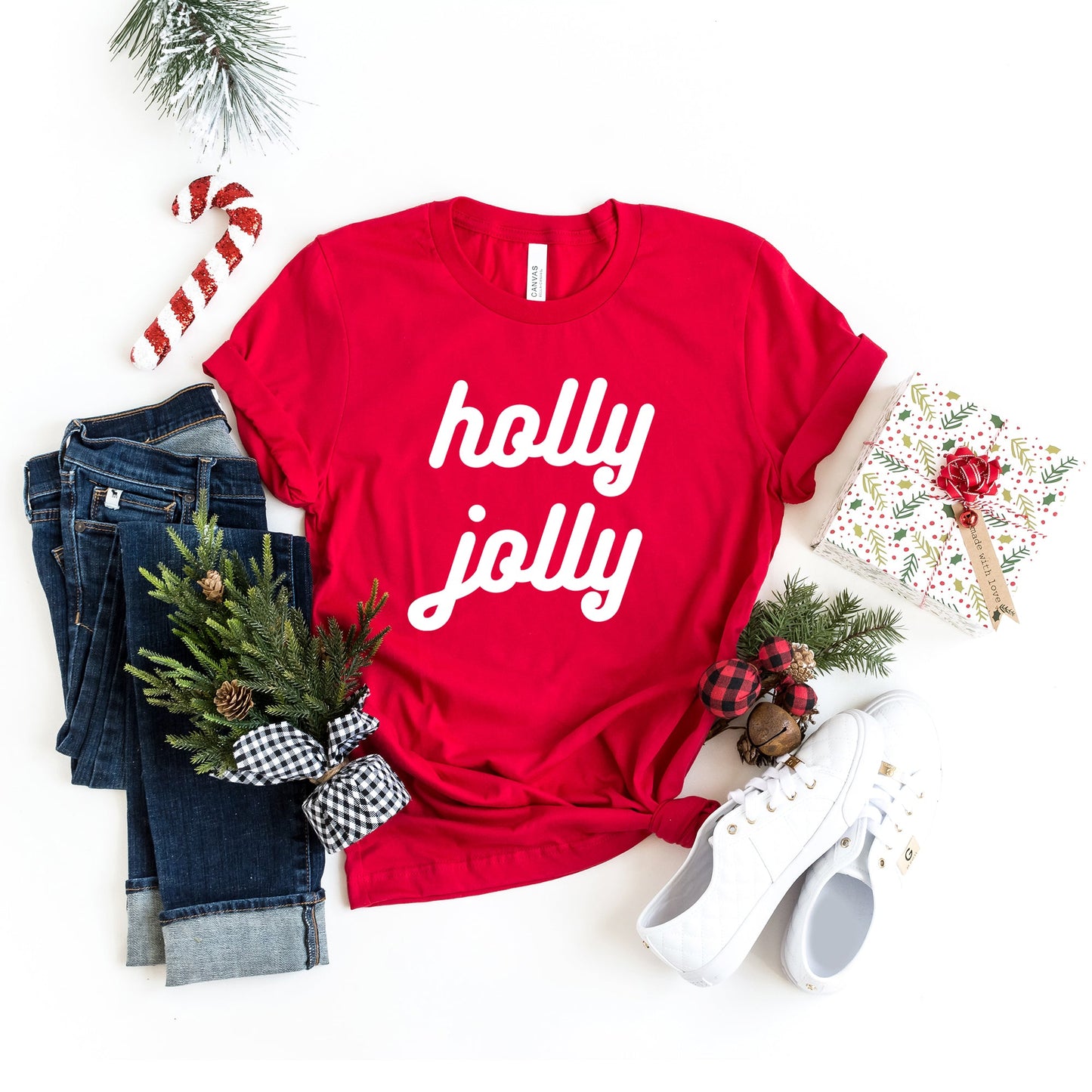 Holly Jolly Bold Cursive | DTF Transfer