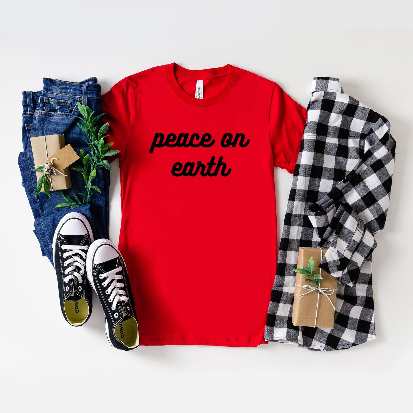 Peace On Earth Bold Cursive | DTF Transfer