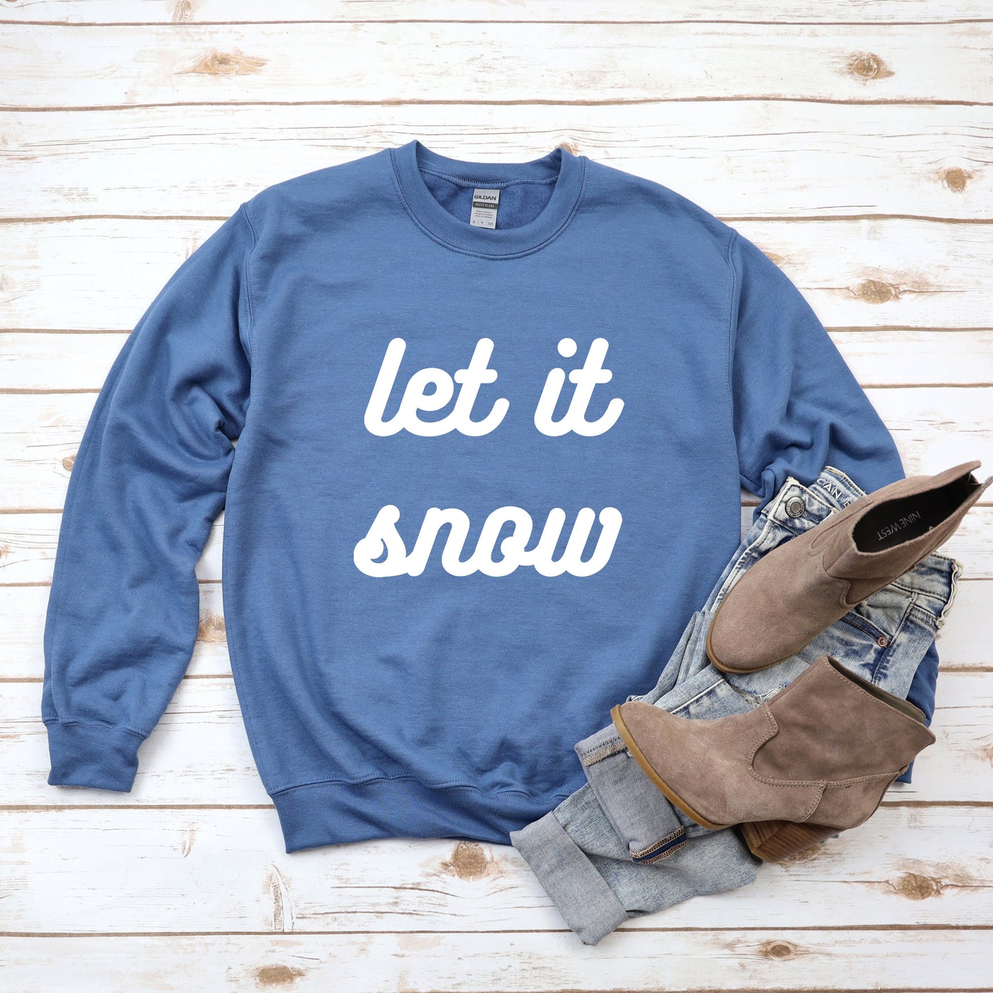 Let It Snow Bold Cursive | DTF Transfer