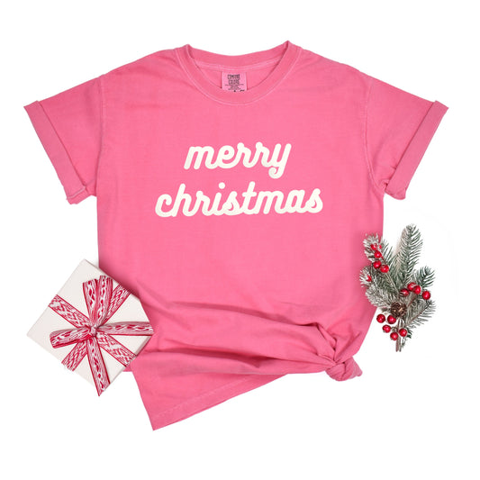 Merry Christmas Bold Cursive Words| DTF Transfer