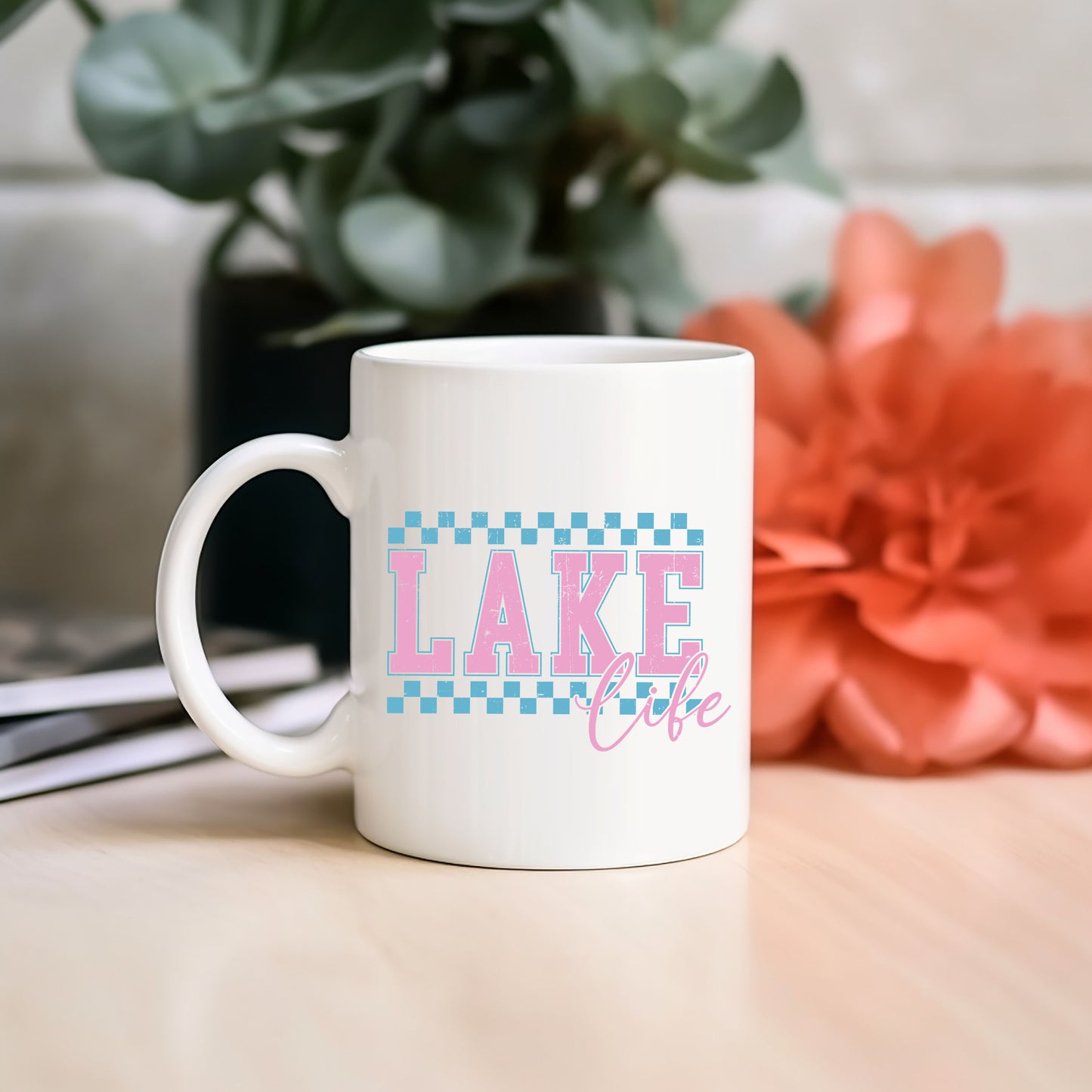 Lake Life Checkered | Mug