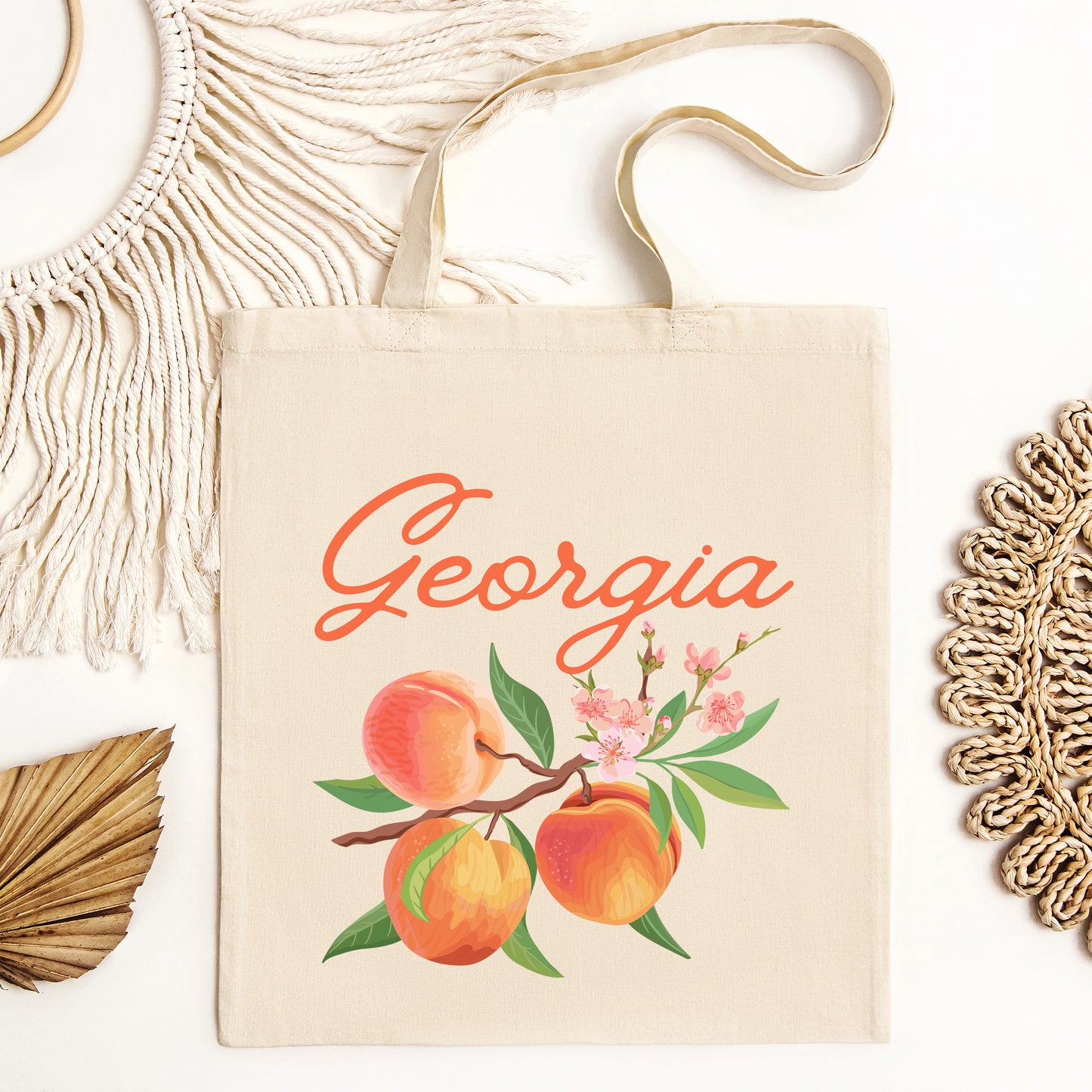 Georgia Peach Flower | Tote Bag