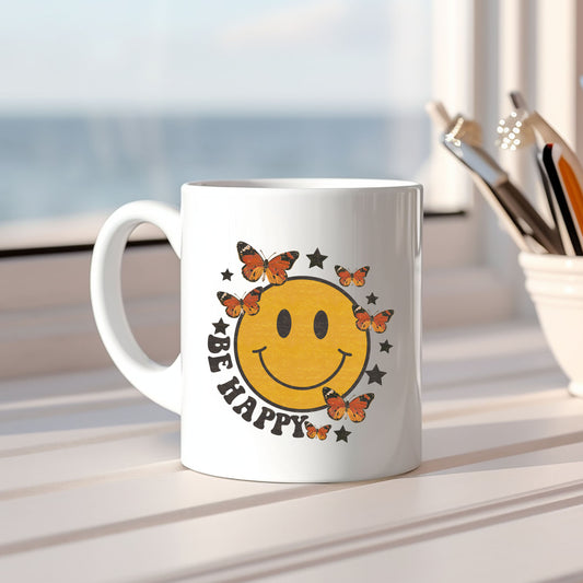 Be Happy Butterflies | Mug