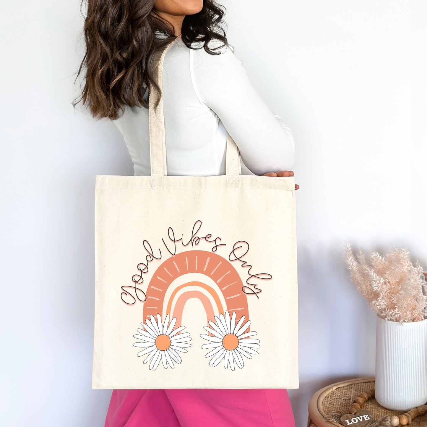 Boho Good Vibes Only | Tote Bag