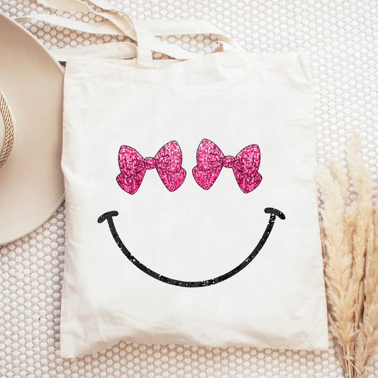 Bow Eyes Smiley | Tote Bag