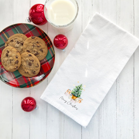 Merry Christmas Gifts and Tree | Tea Towel