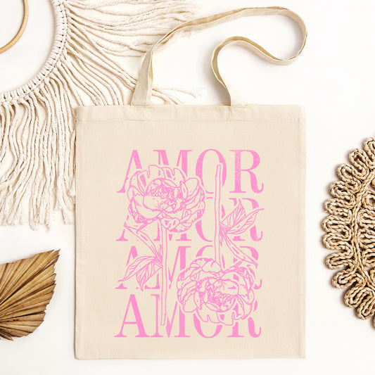 Amor Floral Grunge | Tote Bag