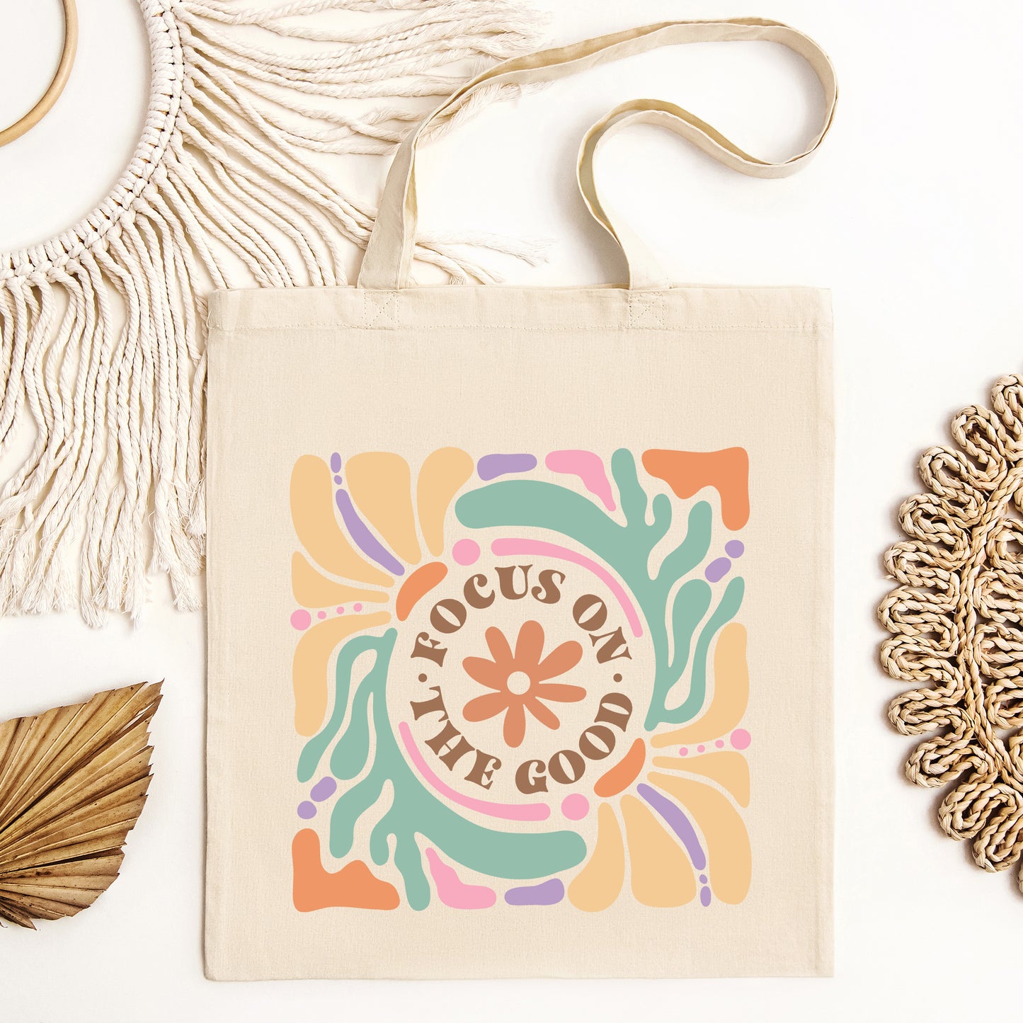 Boho Focus On The Good | Tote Bag