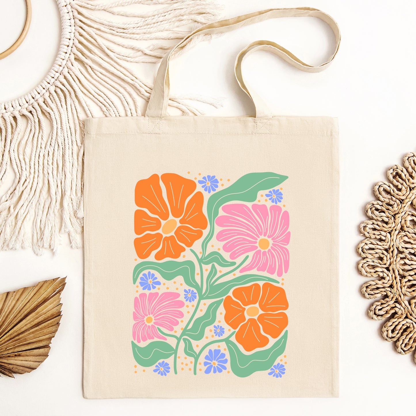 Boho Floral Collage | Tote Bag