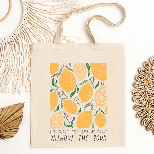 Boho Lemon Sweet Without Sour | Tote Bag