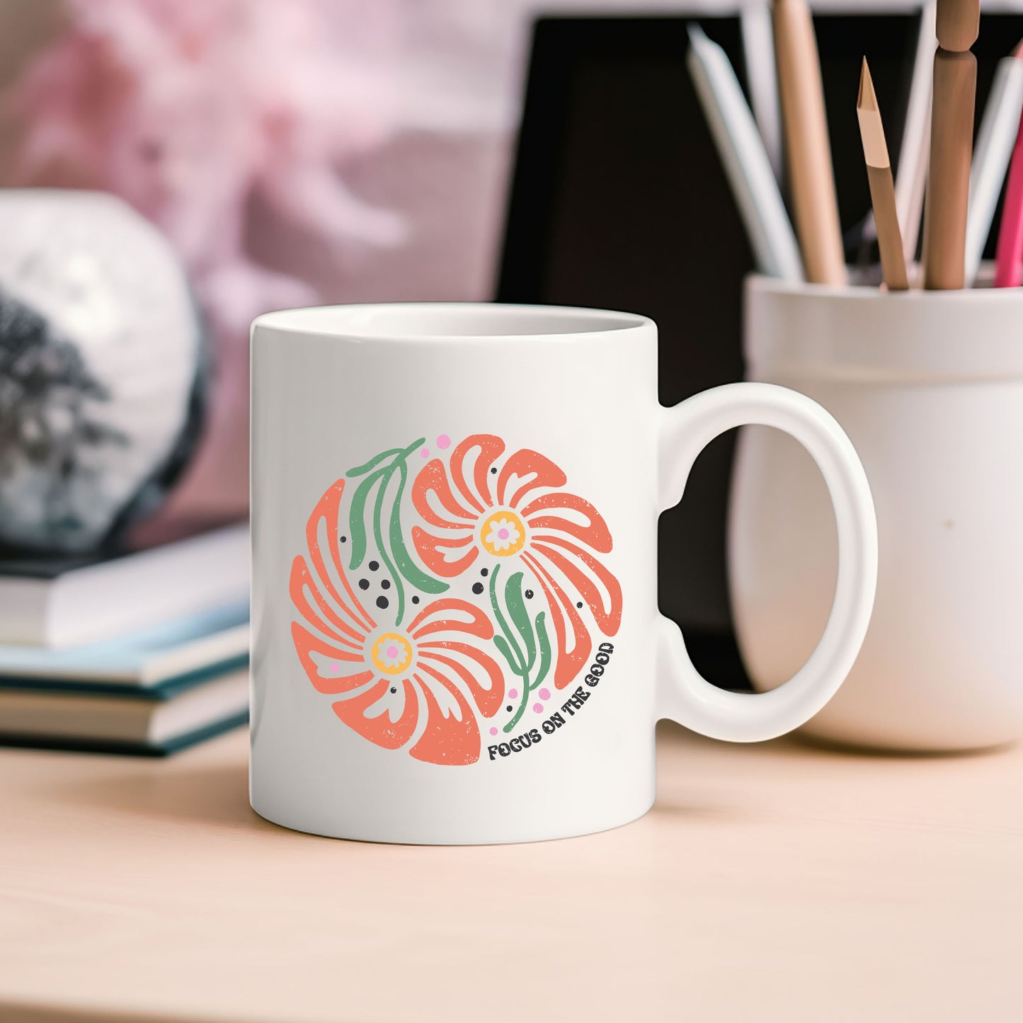 Boho Flowers Circle | Mug