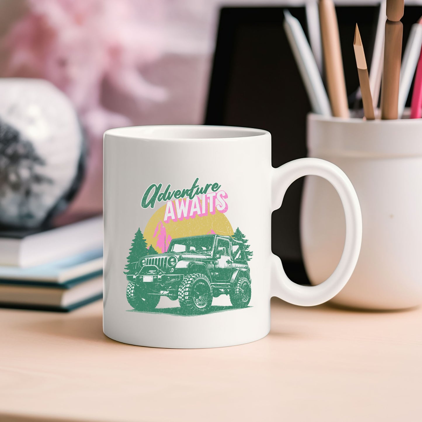 Adventure Awaits Jeep | Mug