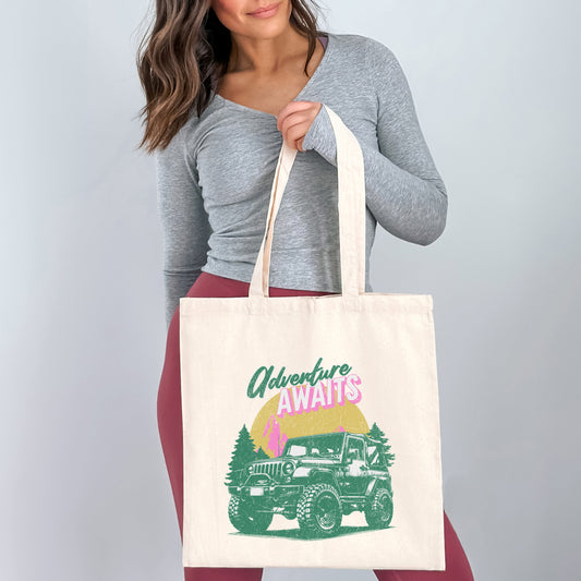 Adventure Awaits Jeep | Tote Bag