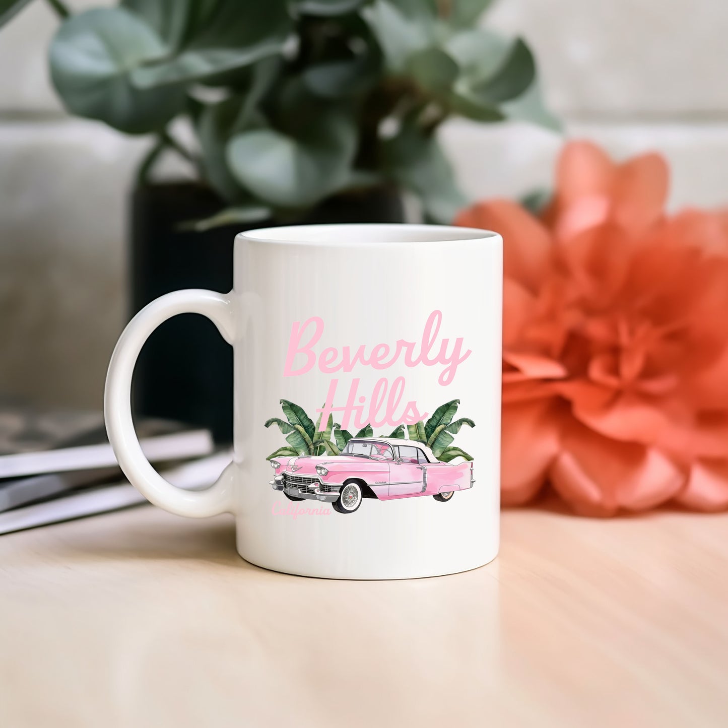 Beverly Hills Retro Car | Mug