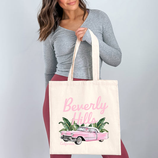 Beverly Hills Retro Car | Tote Bag