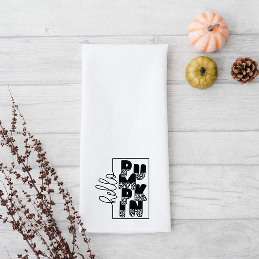 Hello Pumpkin Square | Tea Towel