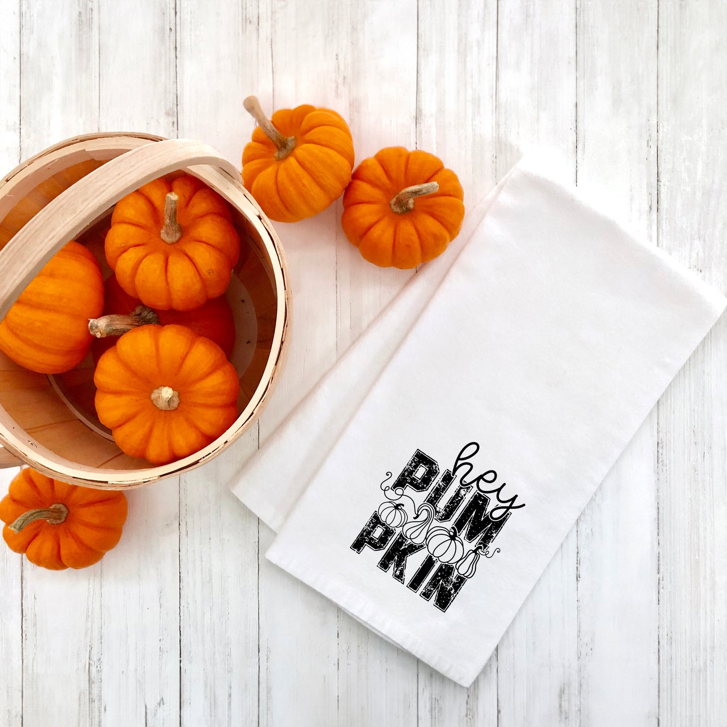 Hey Pumpkin Distressed | Tea Towel