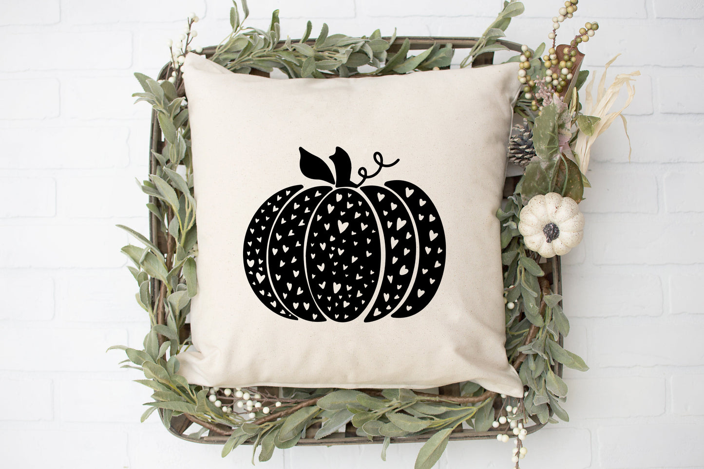 Heart Pumpkin | Pillow Cover