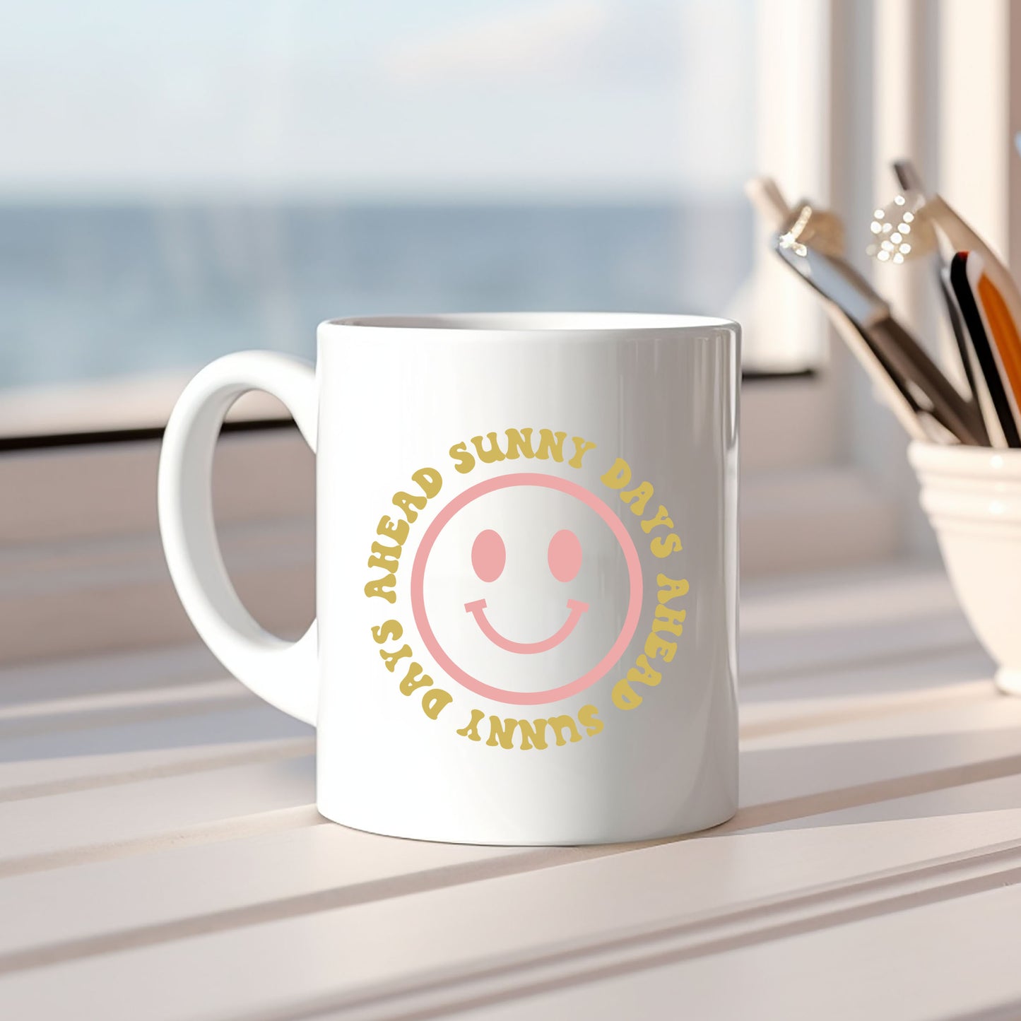 Sunny Days Ahead Smiley Face | Mug