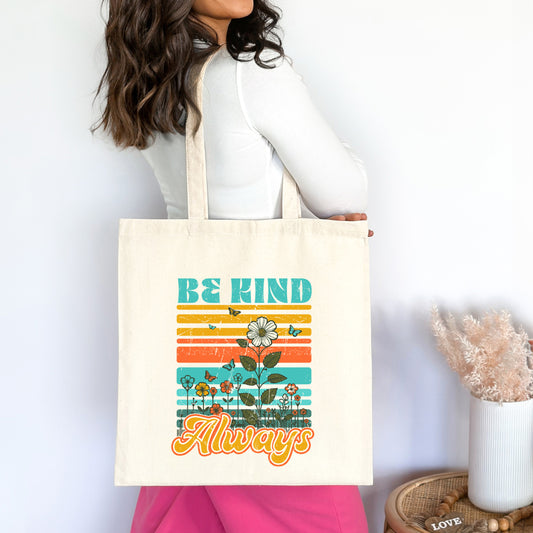 Be Kind Always Flowers | Tote Bag