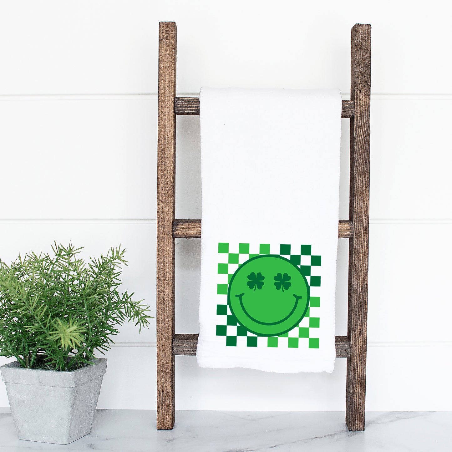 Clover Eyes Smiley | Tea Towel