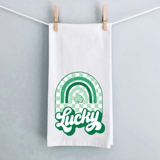 Lucky Shamrock Rainbow | Tea Towel