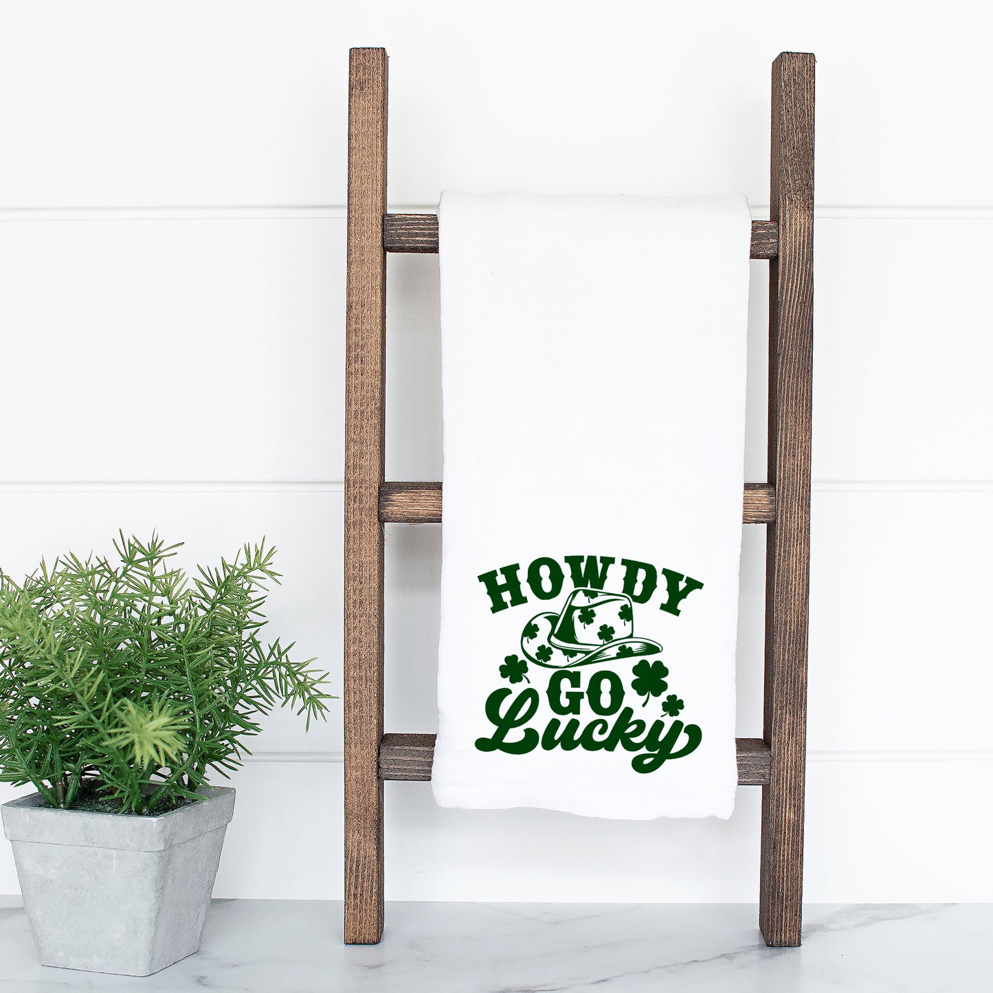 Howdy Go Lucky Clovers | Tea Towel