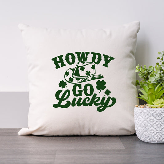 Howdy Go Lucky Clovers | Pillow Cover