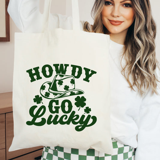 Howdy Go Lucky Clovers | Tote Bag