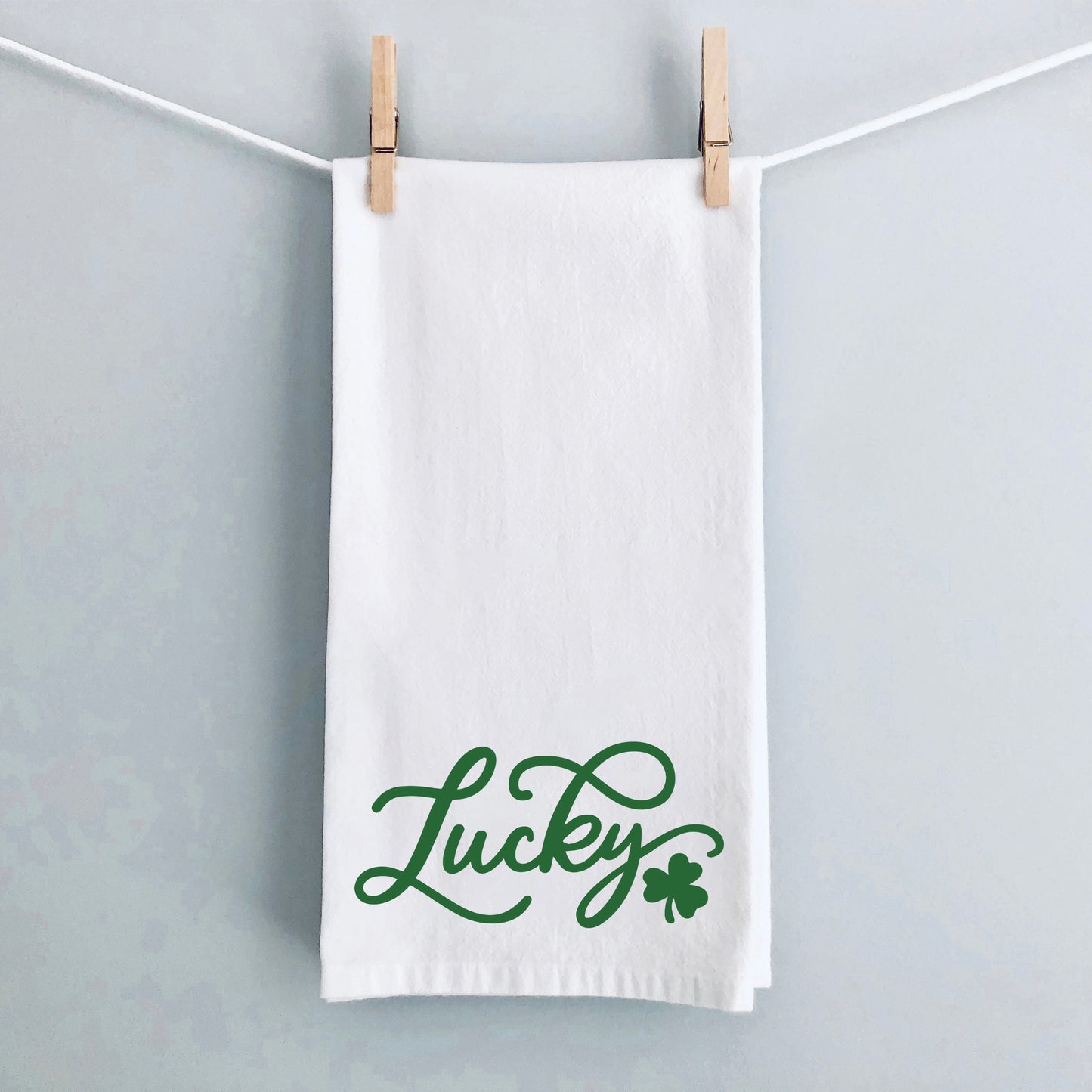 Cursive Lucky Clover | Tea Towel