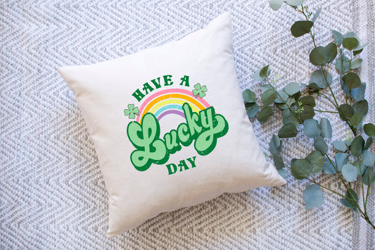 Lucky Day Rainbow | Pillow Cover