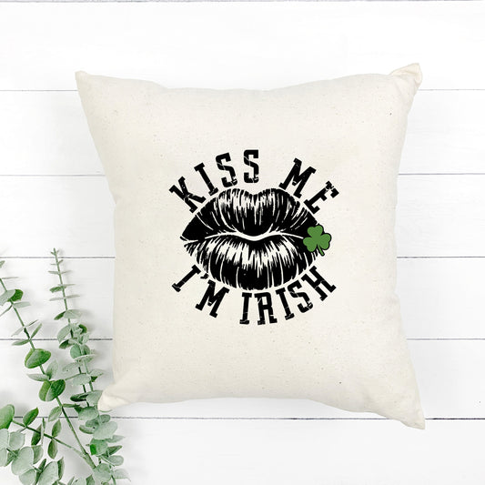 Kiss Me Irish Lips | Pillow Cover