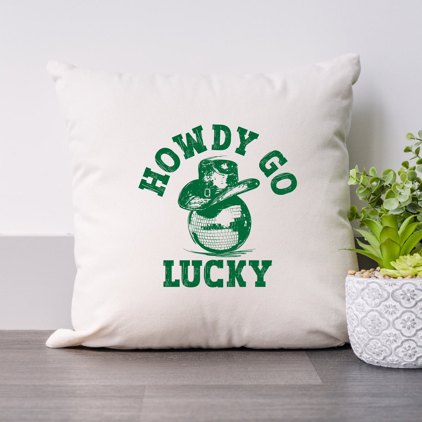 Howdy Go Lucky Disco Ball | Pillow Cover