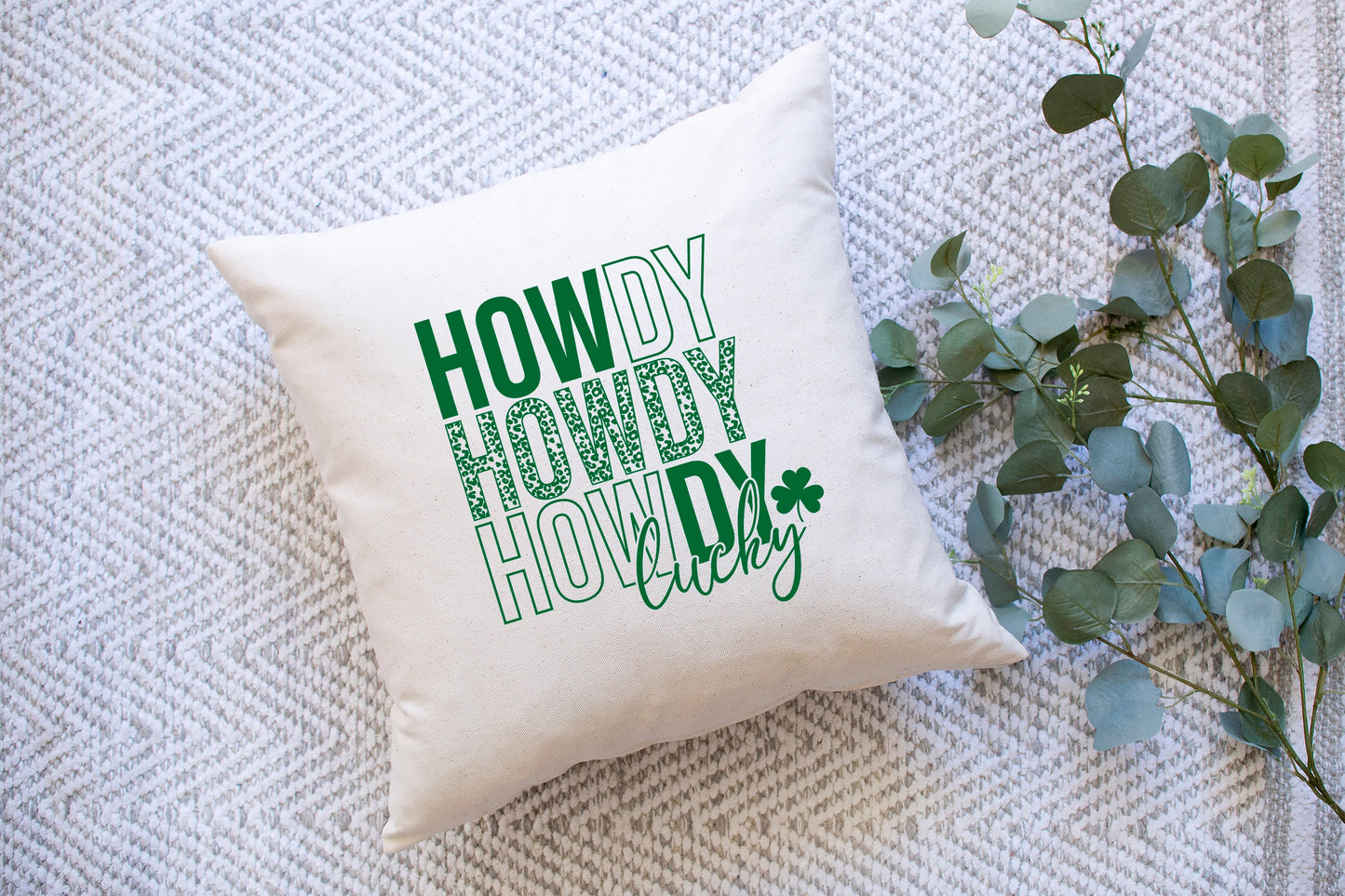 Leopard Howdy Lucky | Pillow Cover