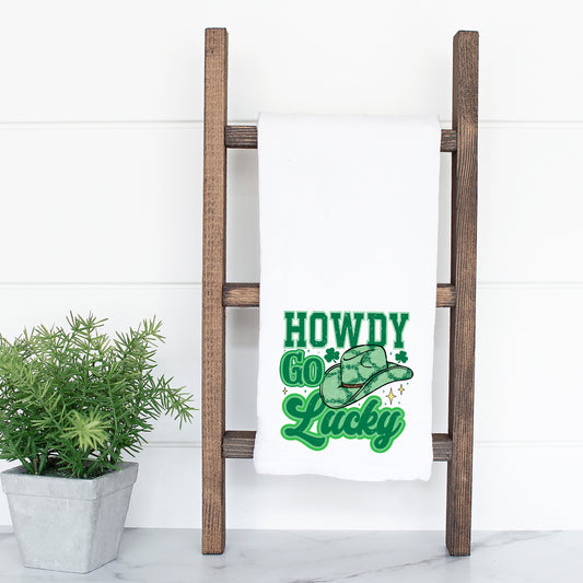 Howdy Go Lucky Cowboy Hat | Tea Towel