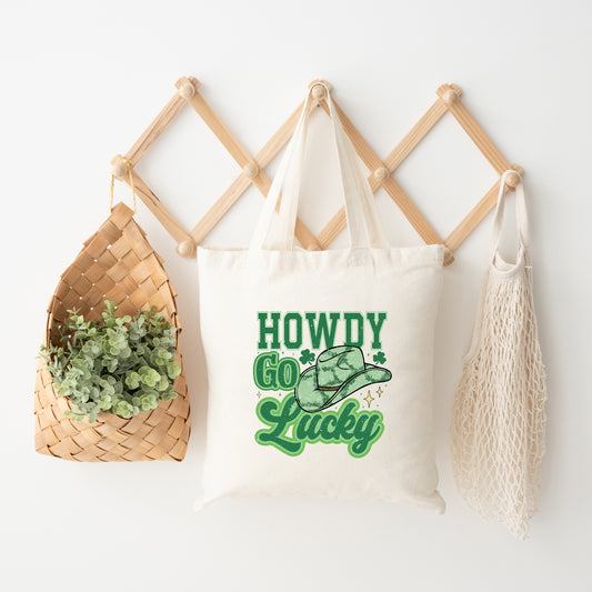 Howdy Go Lucky Cowboy Hat | Tote Bag