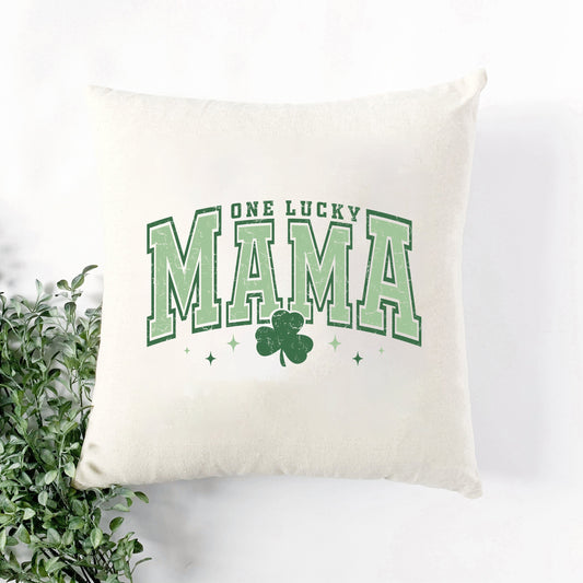 Lucky Mama Varsity Clover | Pillow Cover