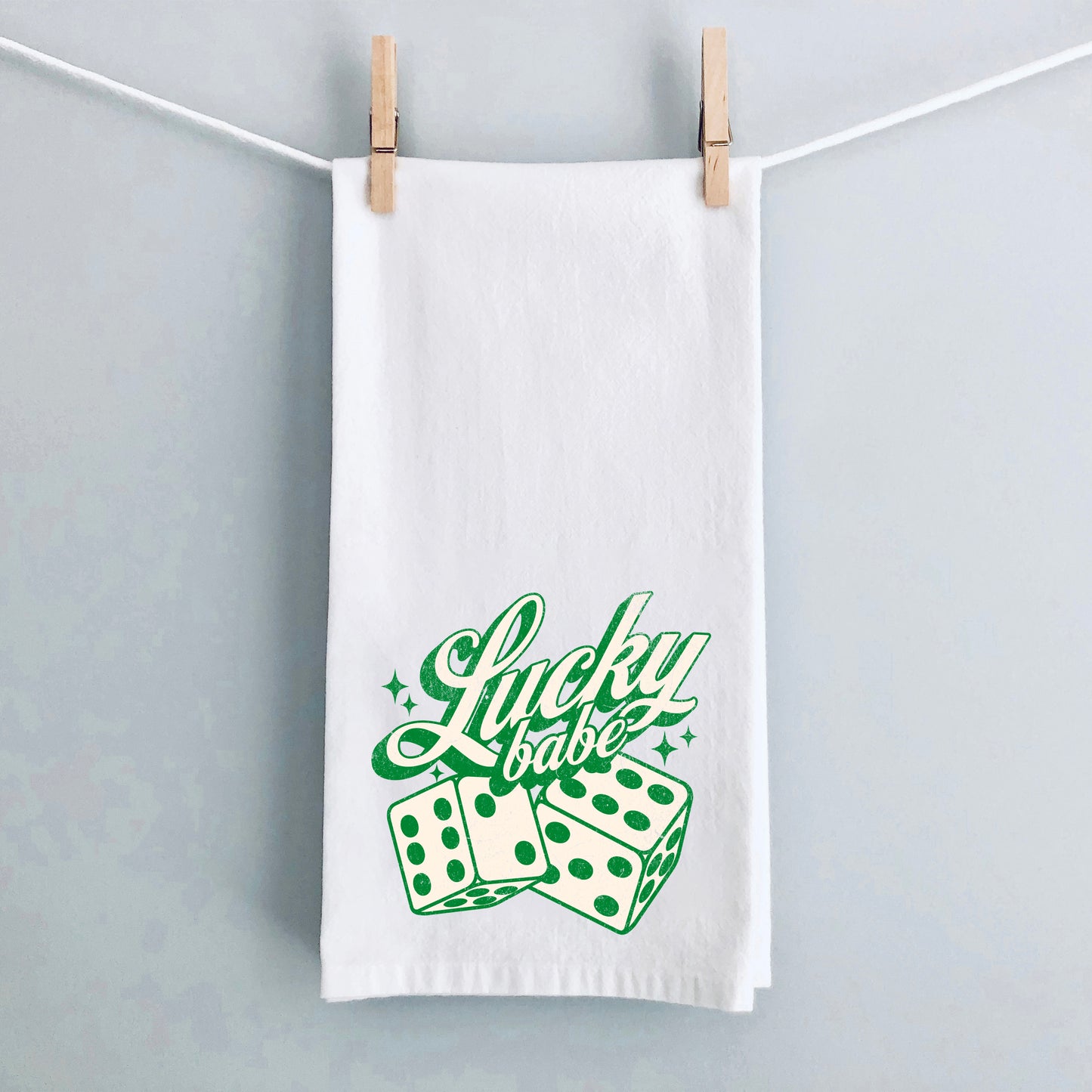 Lucky Babe Dice | Tea Towel