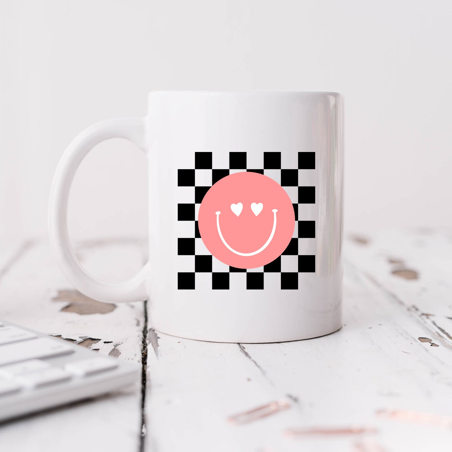 Valentines Pink Smiley | Mug