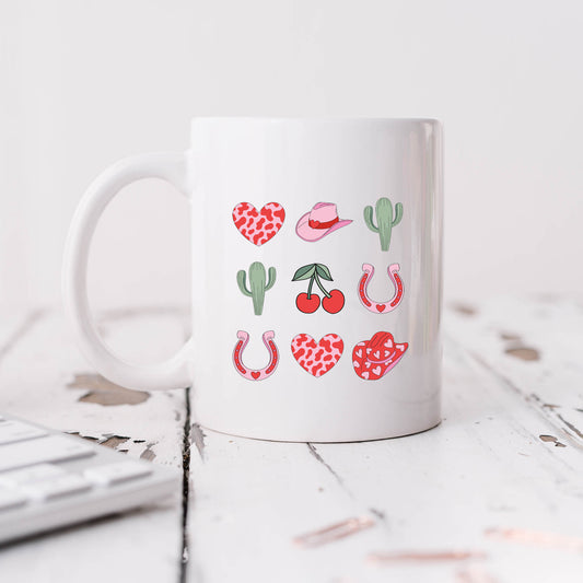 Cowgirl Valentine Chart | Mug