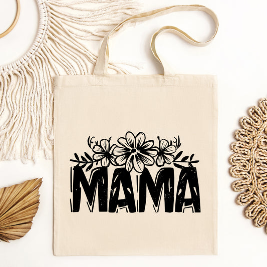 Mama Topped With Flowers | Tote Bag