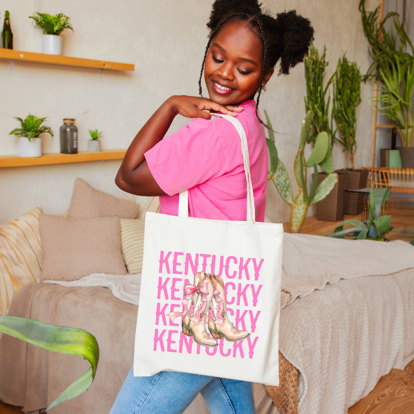 Coquette Kentucky Cowgirl Boots | Tote Bag