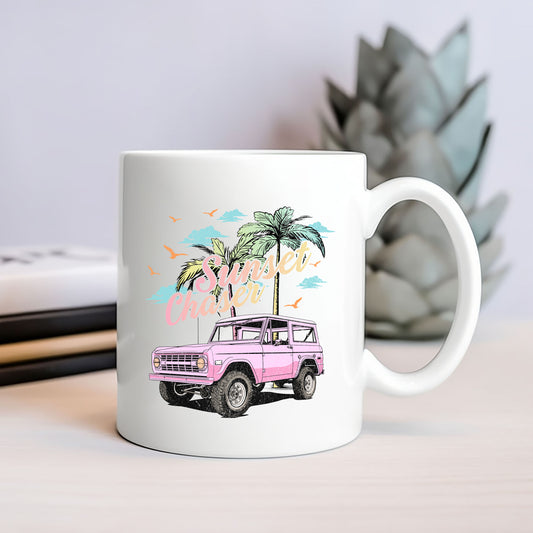 Sunset Chaser Jeep | Mug