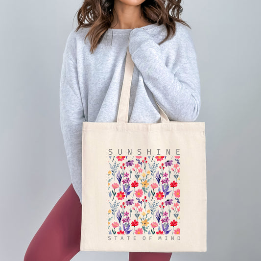 Sunshine State Of Mind Flowers | Tote Bag