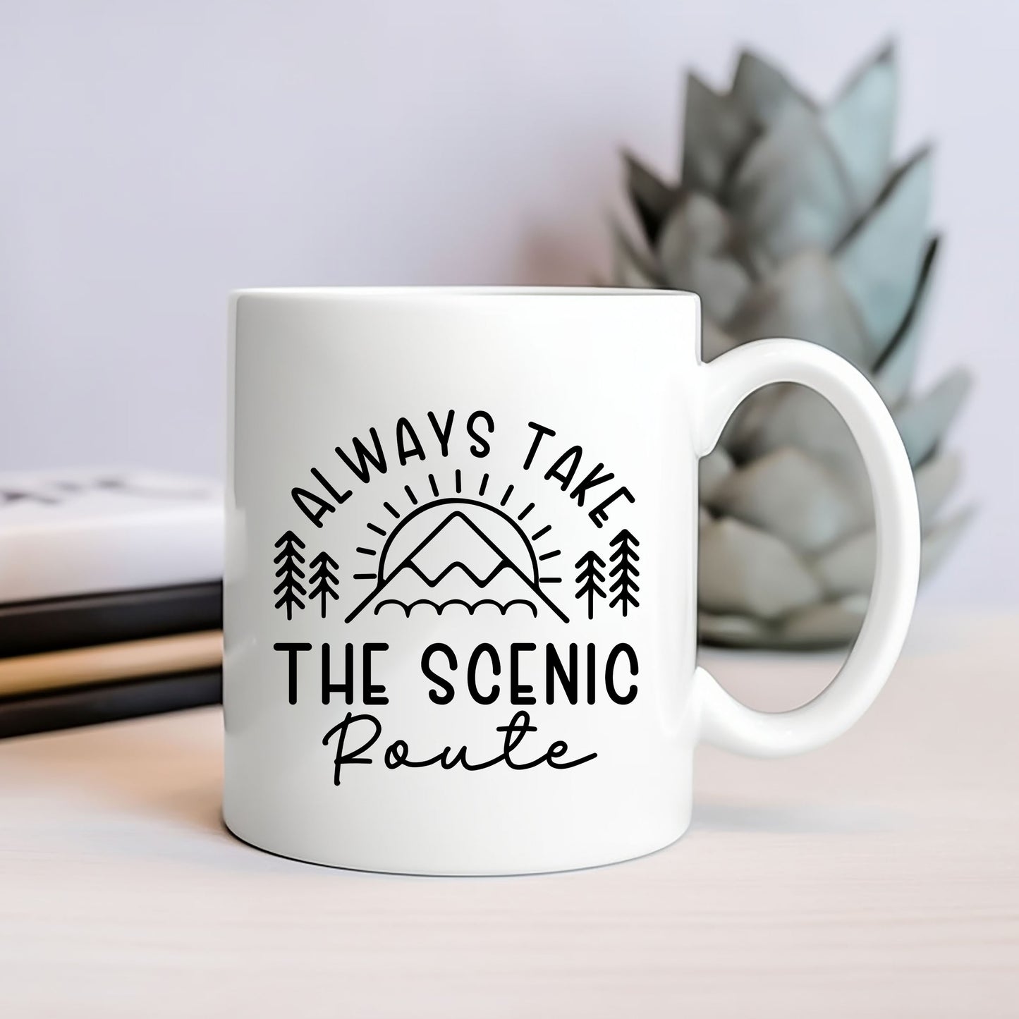 Take The Scenic Route Horizon | Mug