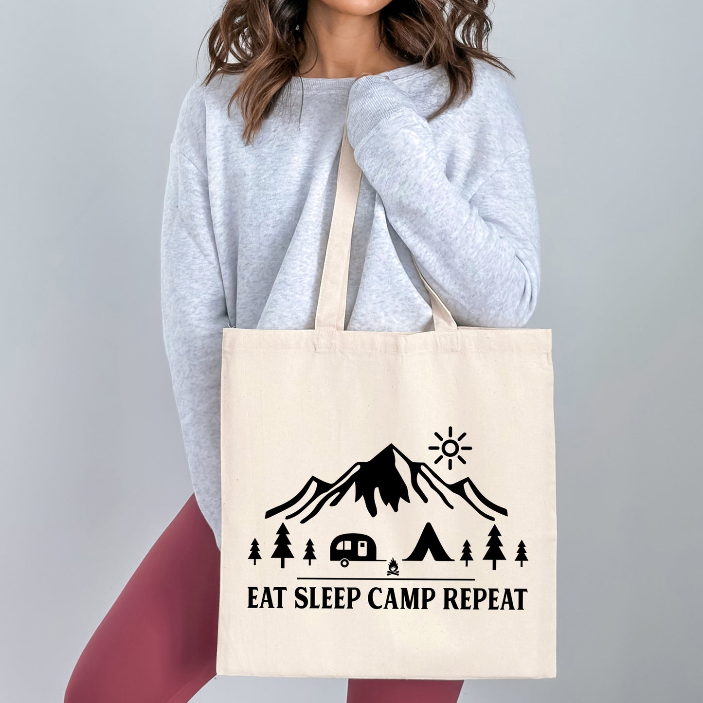 Eat Sleep Camp Repeat | Tote Bag