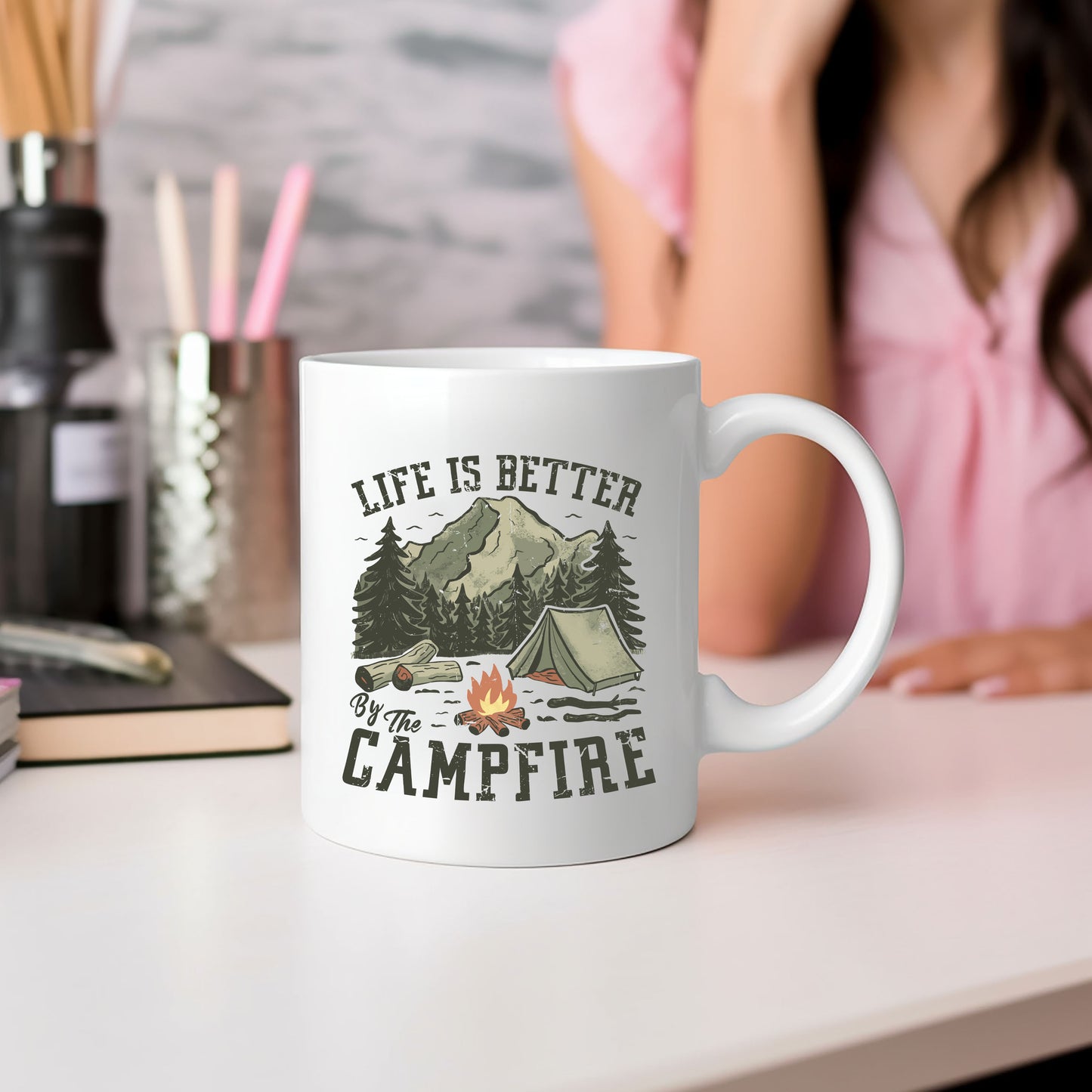 Life Is Better By The Campfire Tent | Mug