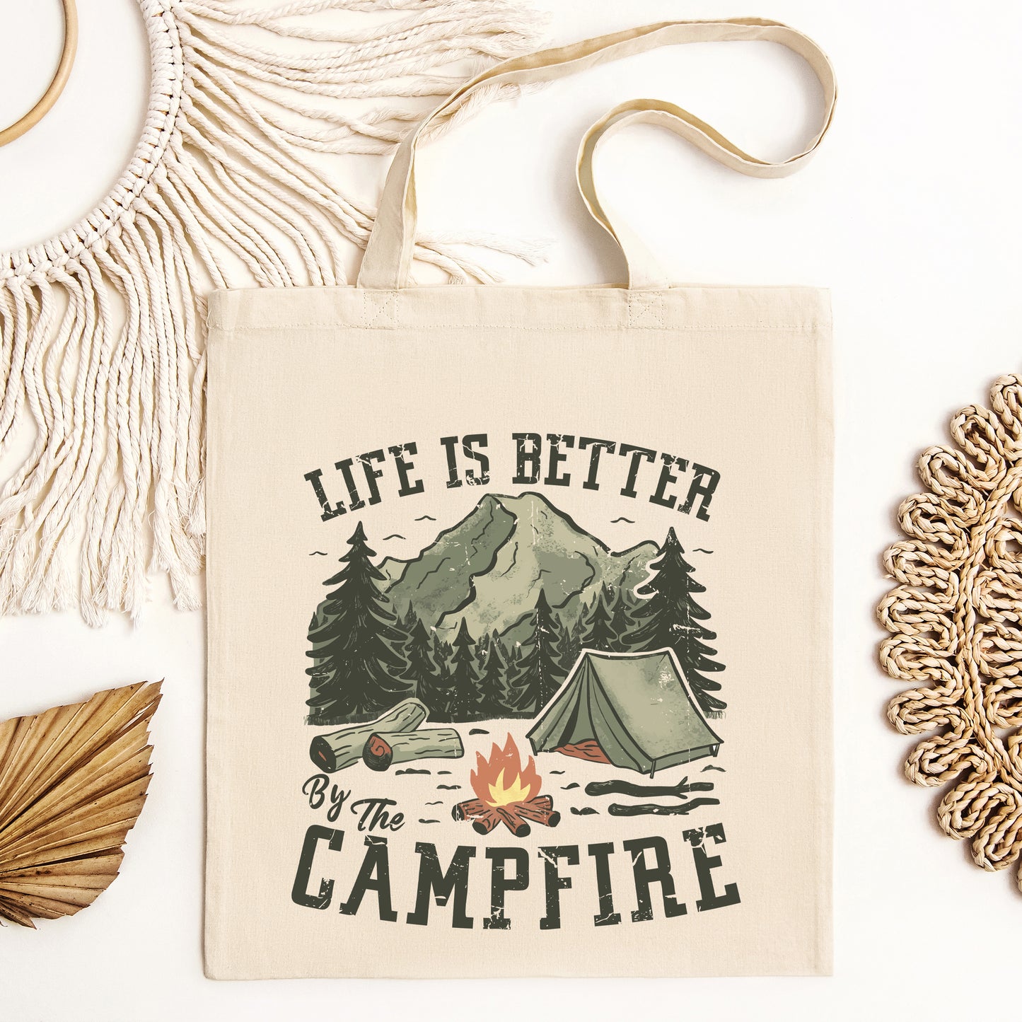 Life Is Better By The Campfire Tent | Tote Bag