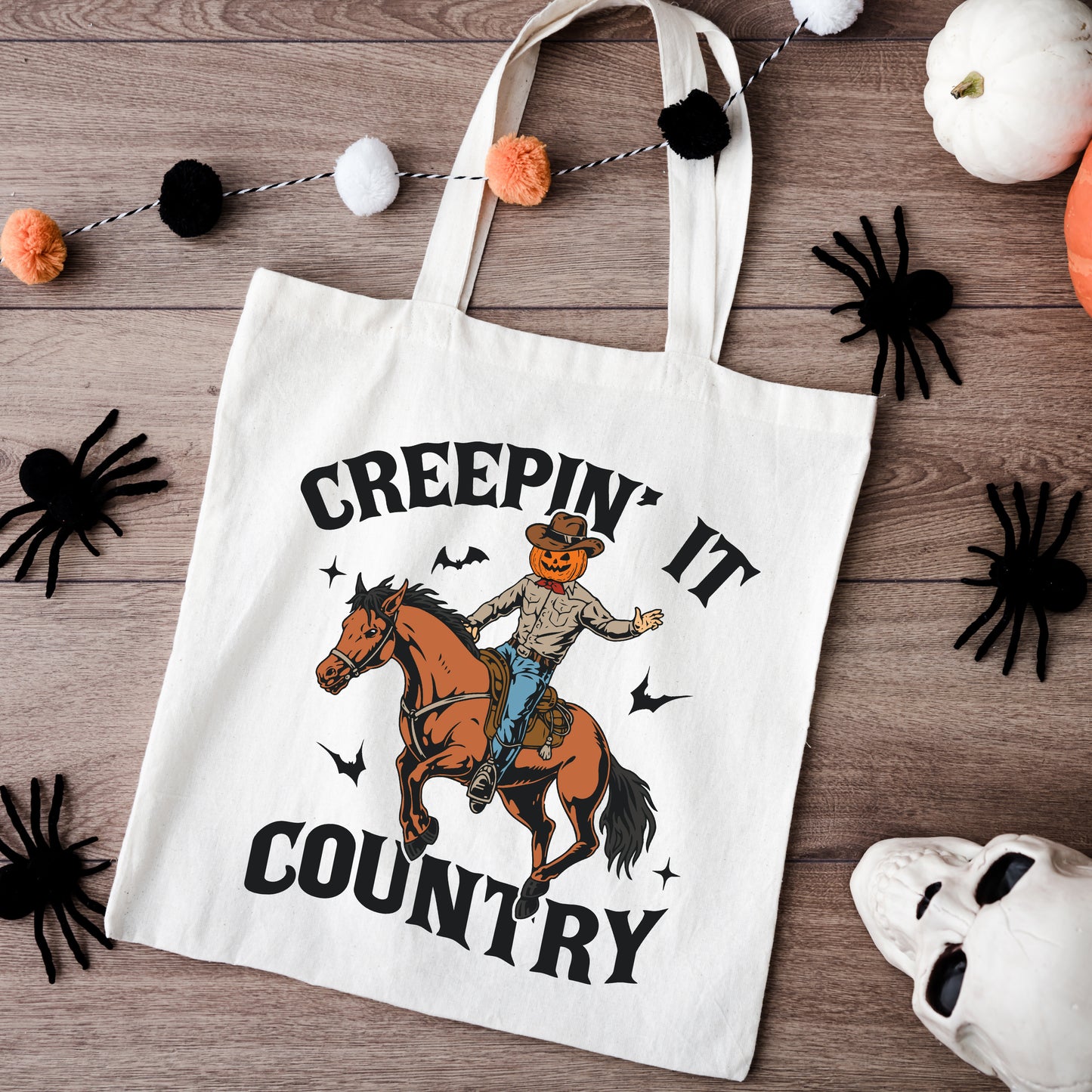 Creepin' It Country Cowboy | Tote Bag